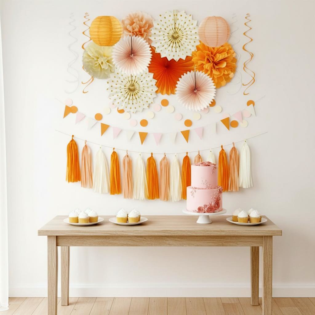 Fall Boho Party Decorations Set