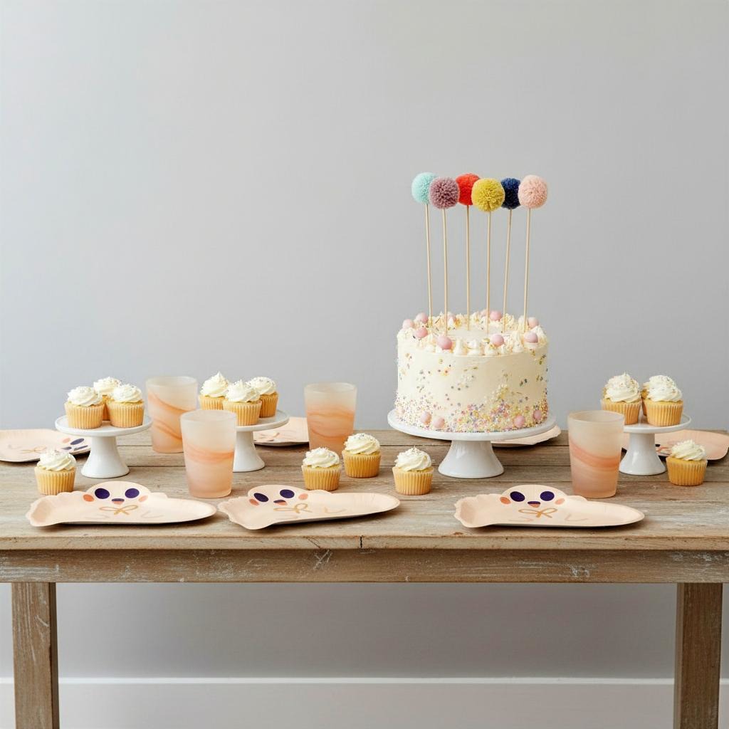 Cartoon Ghost Shaped Disposable Plates