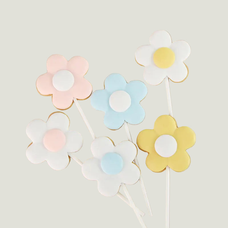 Colorful Flower Cake Toppers