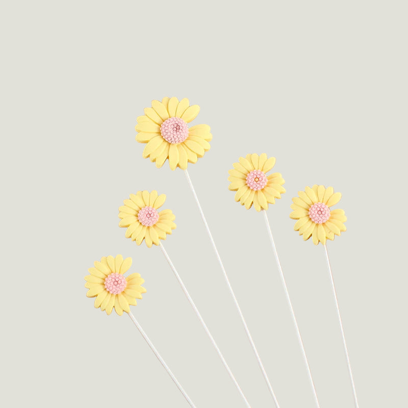 Colorful Flower Cake Toppers