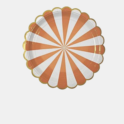 Colorful Stripe Party Paper Plates