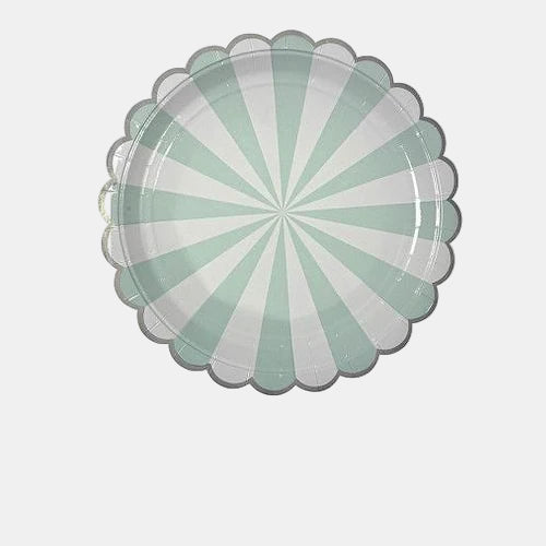 Colorful Stripe Party Paper Plates