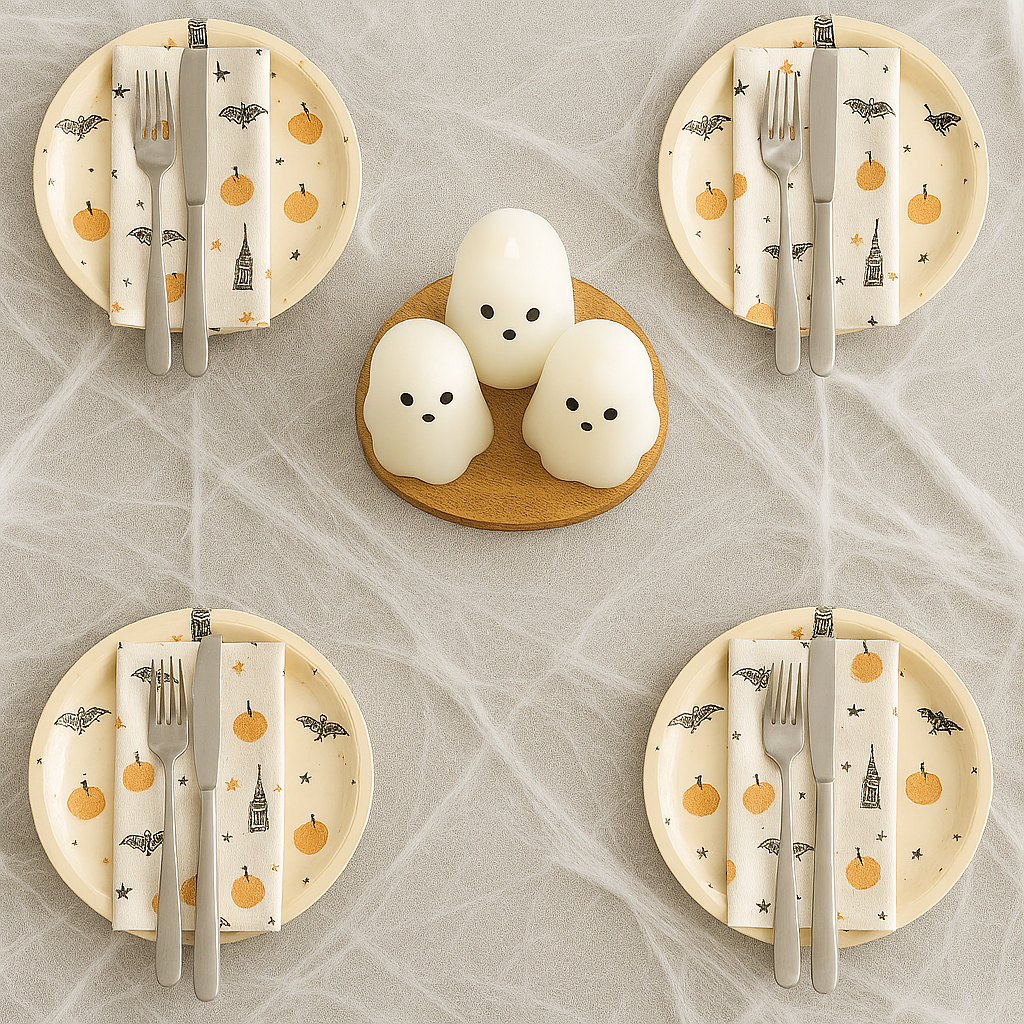 Pastel Halloween Party Plates