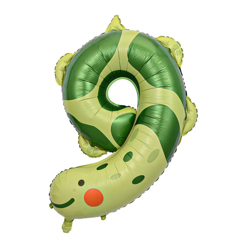 Animal Print Number Balloon