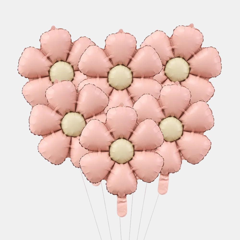 Matte Daisy Foil Balloons