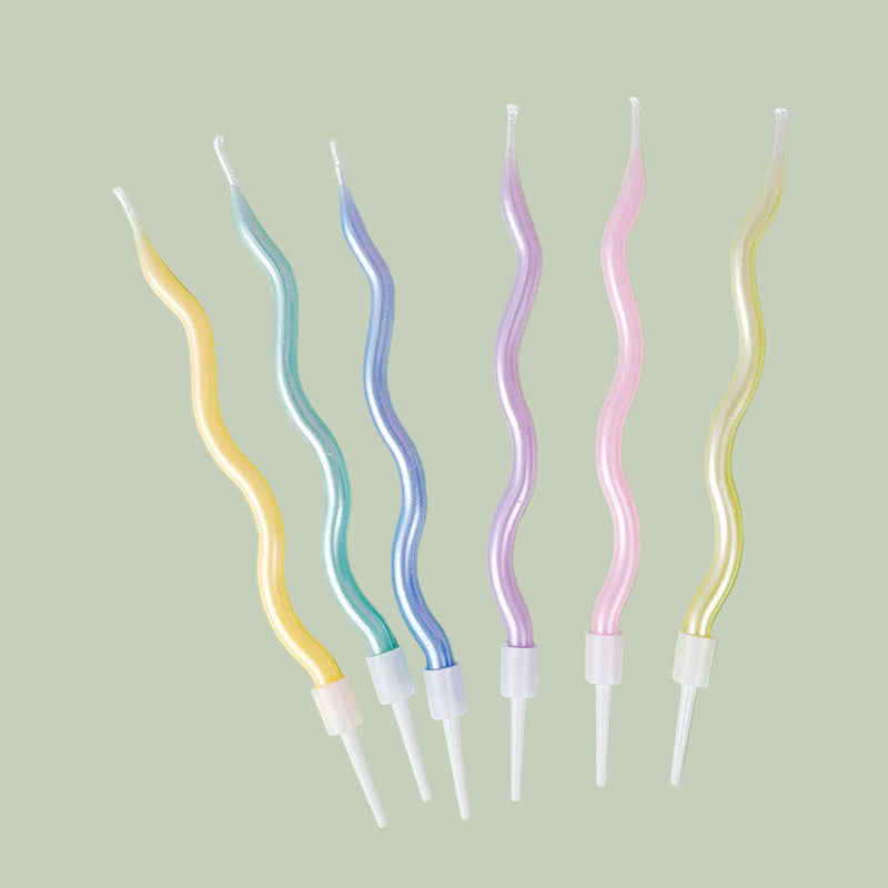 Happy Birthday Curved Candle