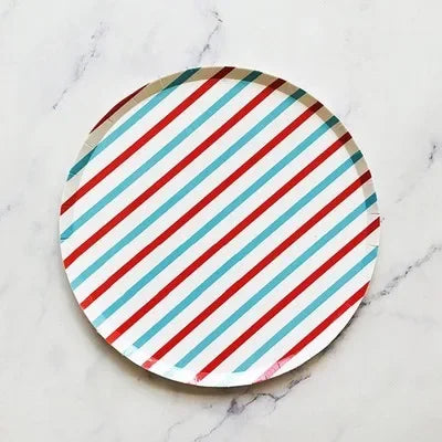Striped Paper Plates