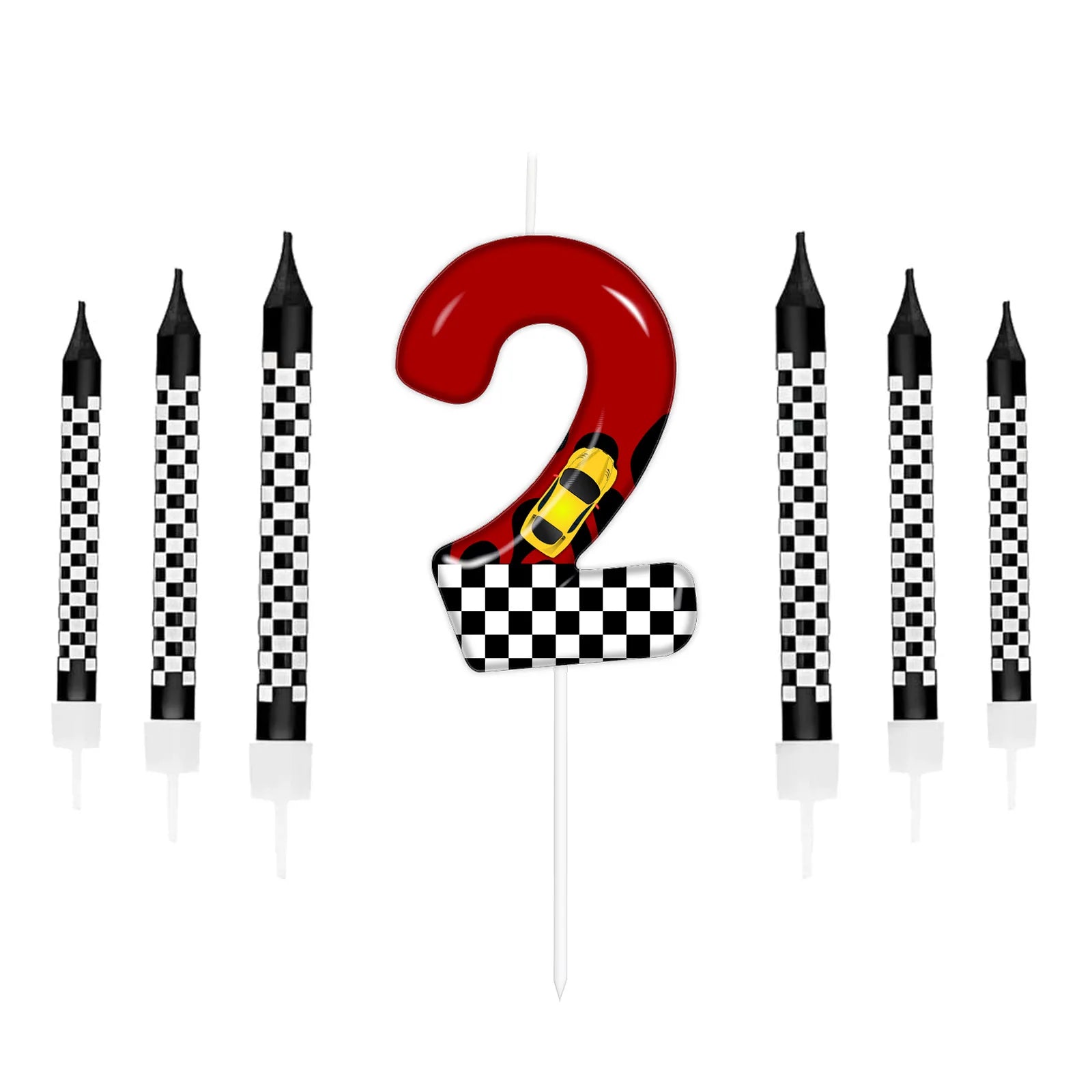 7pcs Racing Cars Candles