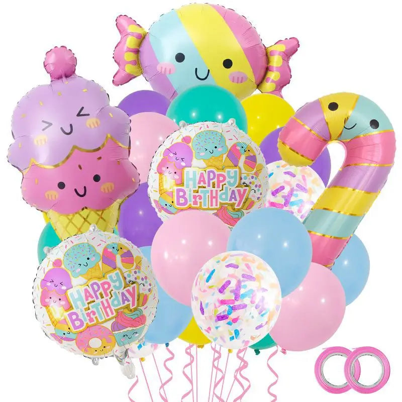 26pcs Ice Cream Balloons