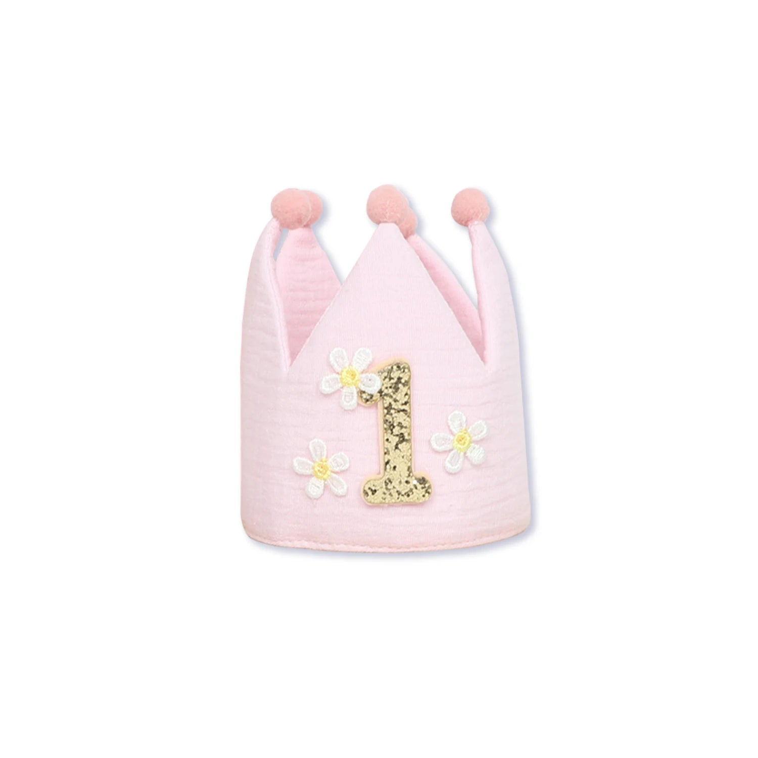 Handmade 1st Birthday Crown Hat