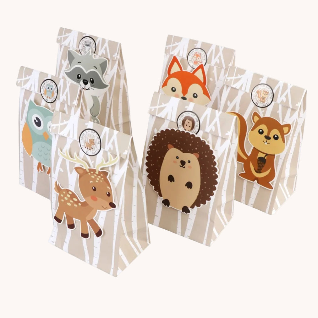 12pcs Jungle Candy Bags