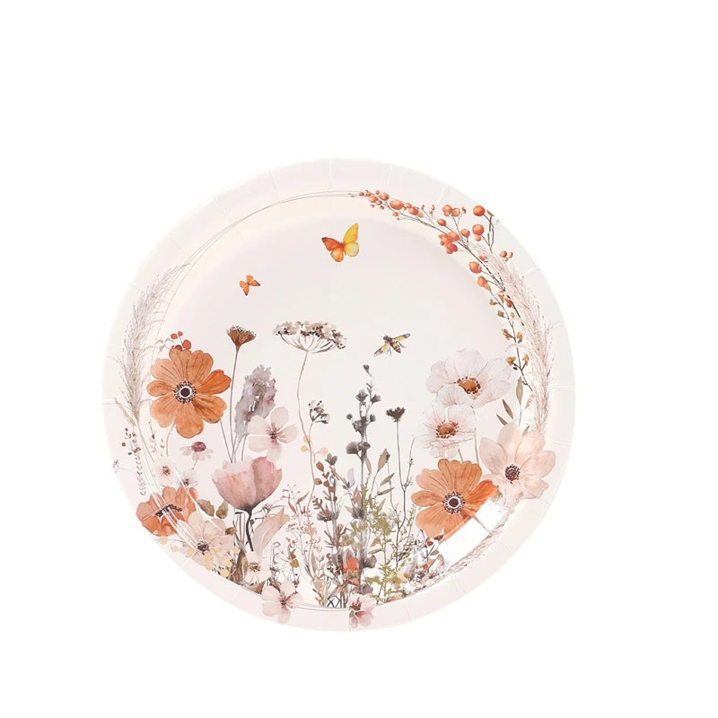 Wild Flower Disposable Plates
