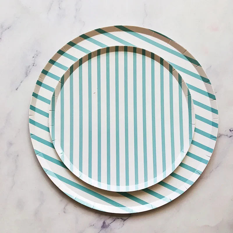 Striped Paper Plates