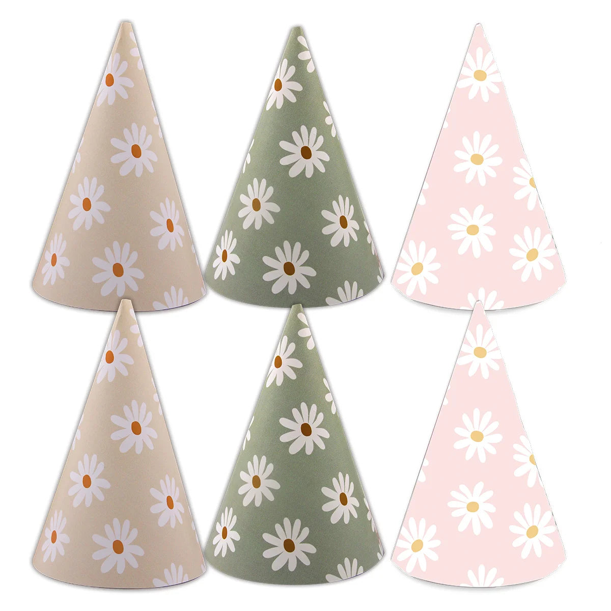 6pcs Daisy Party Hats