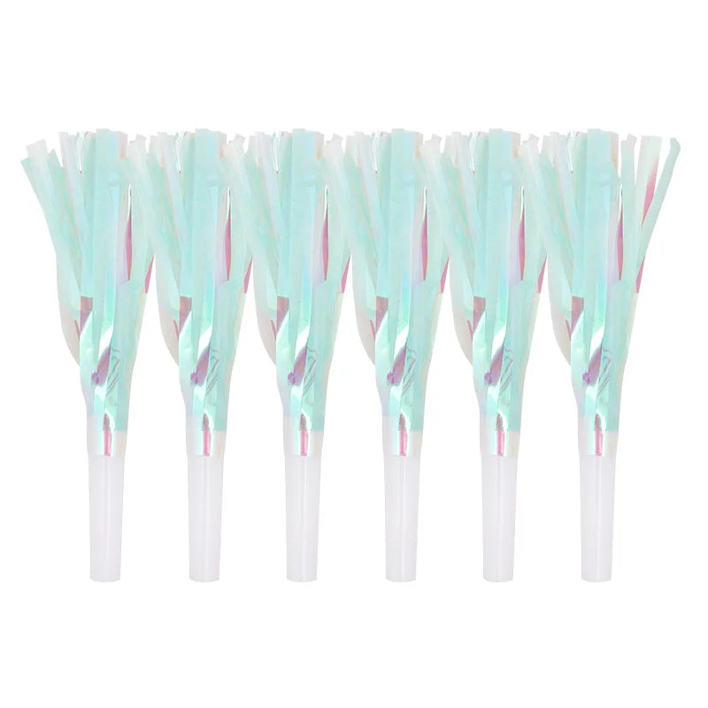 12pcs Colorful Blowout Whistles