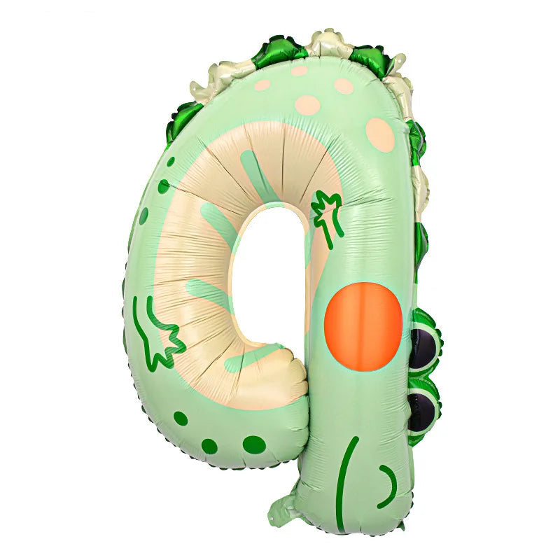 Animal Print Number Balloon