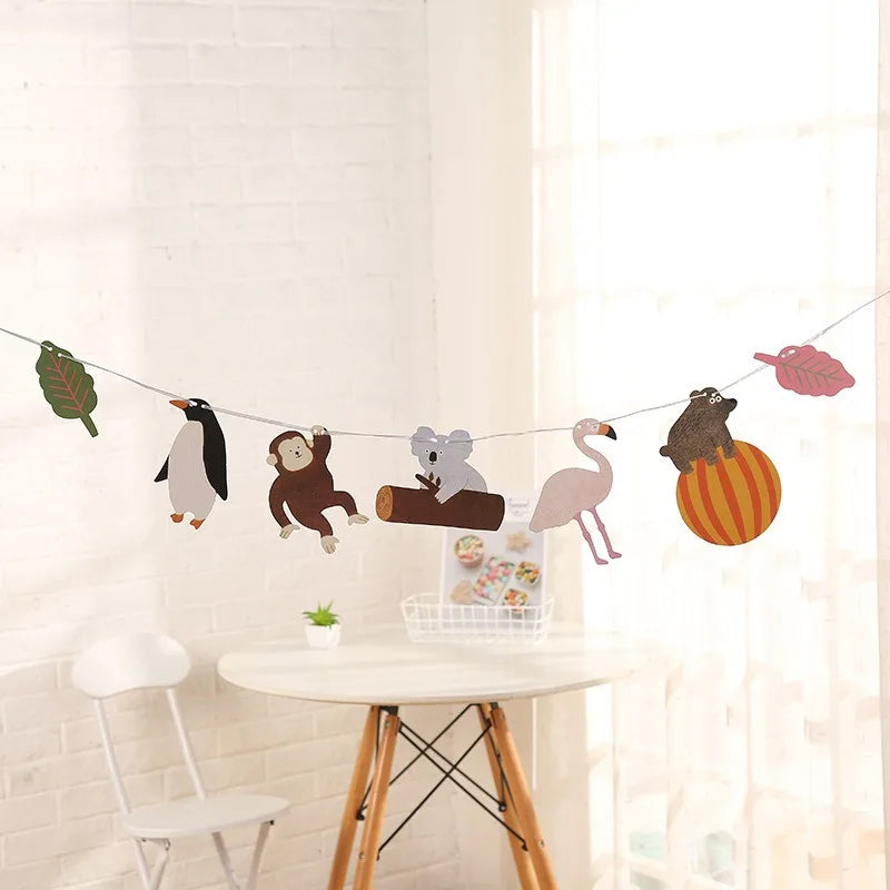 Cute Cartoon Animal Banner