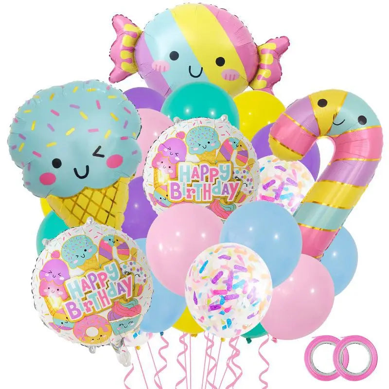 26pcs Ice Cream Balloons