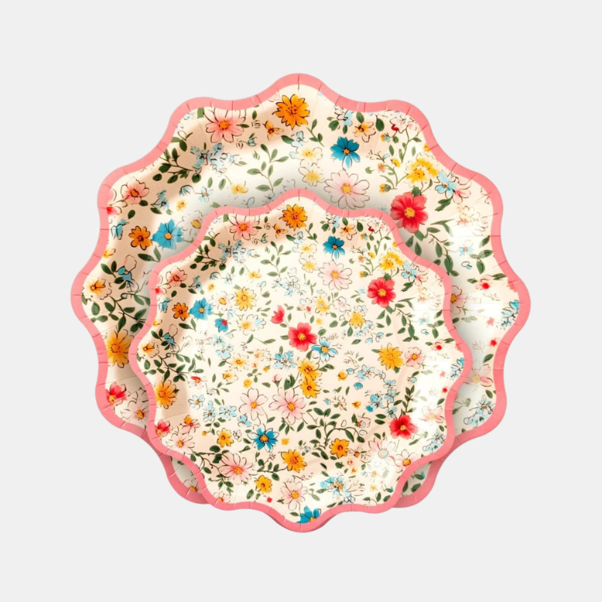 Floral Disposable Paper Trays