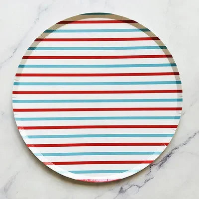 Striped Paper Plates