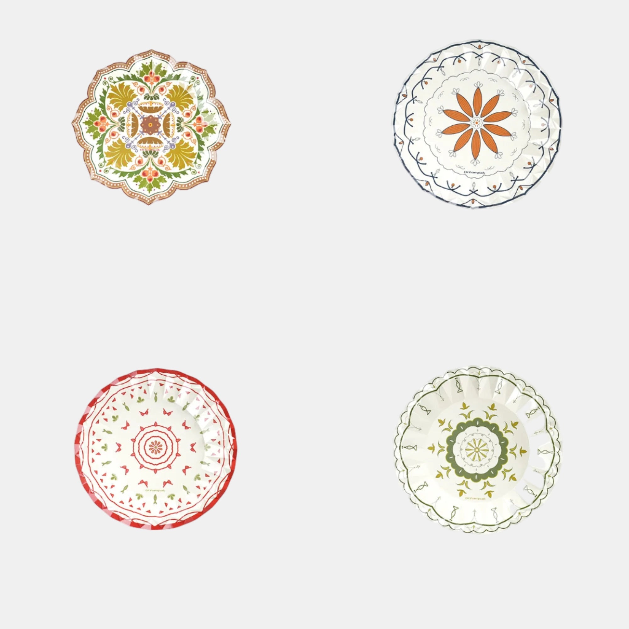 Disposable Round Paper Plates