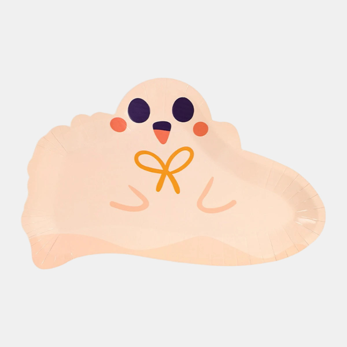 Cartoon Ghost Shaped Disposable Plates