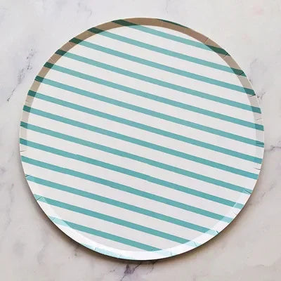 Striped Paper Plates