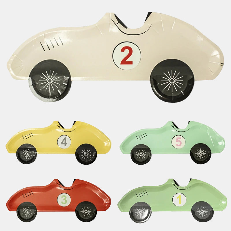 Car Shaped Paper Plates