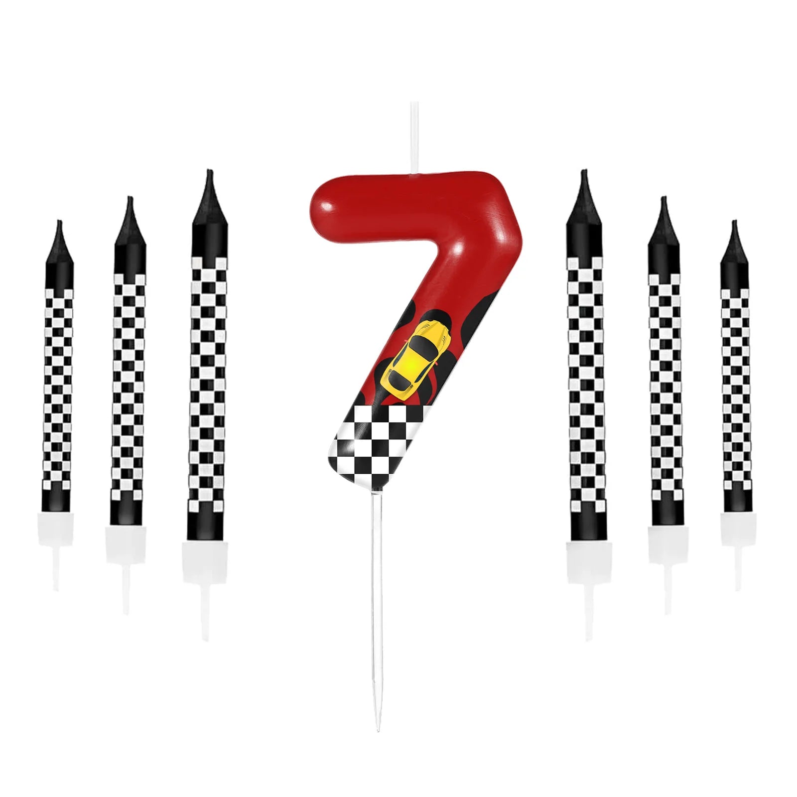 7pcs Racing Cars Candles