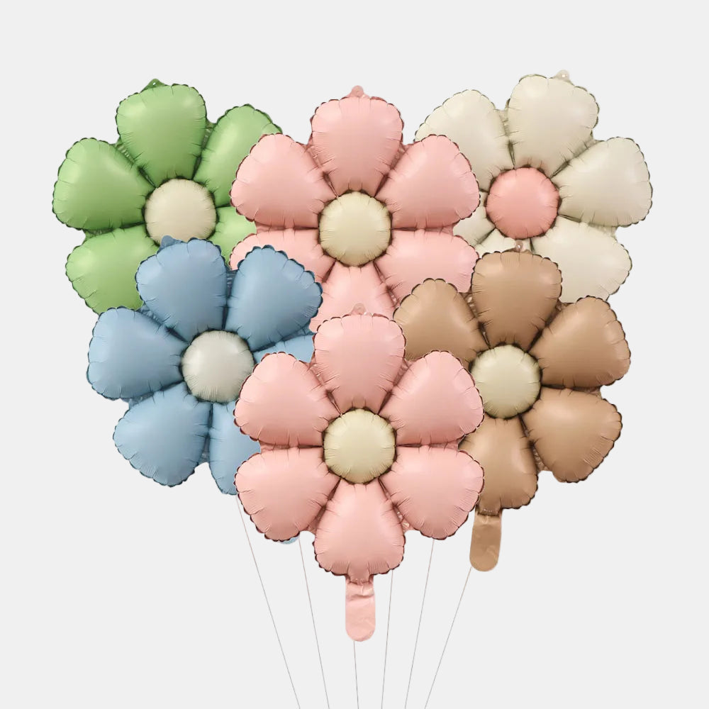 Matte Daisy Foil Balloons