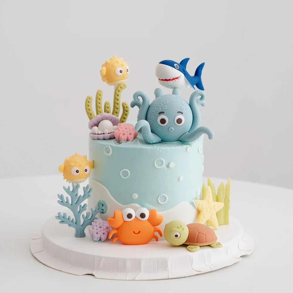 Ocean Cake Topper Set