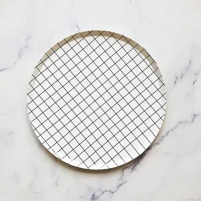 Striped Paper Plates