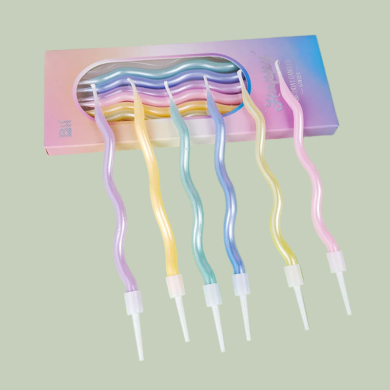 Happy Birthday Curved Candle