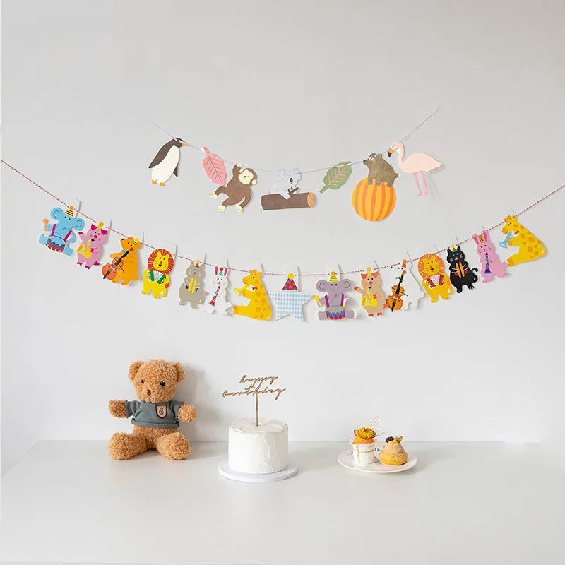 Cute Cartoon Animal Banner