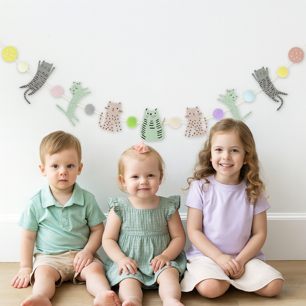 Pet Cat & Dog Birthday Banner