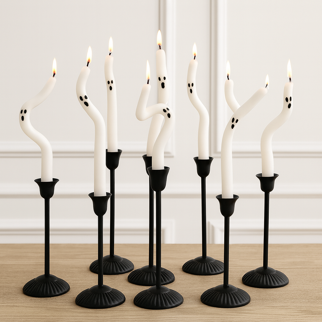 Ghost Taper Candles