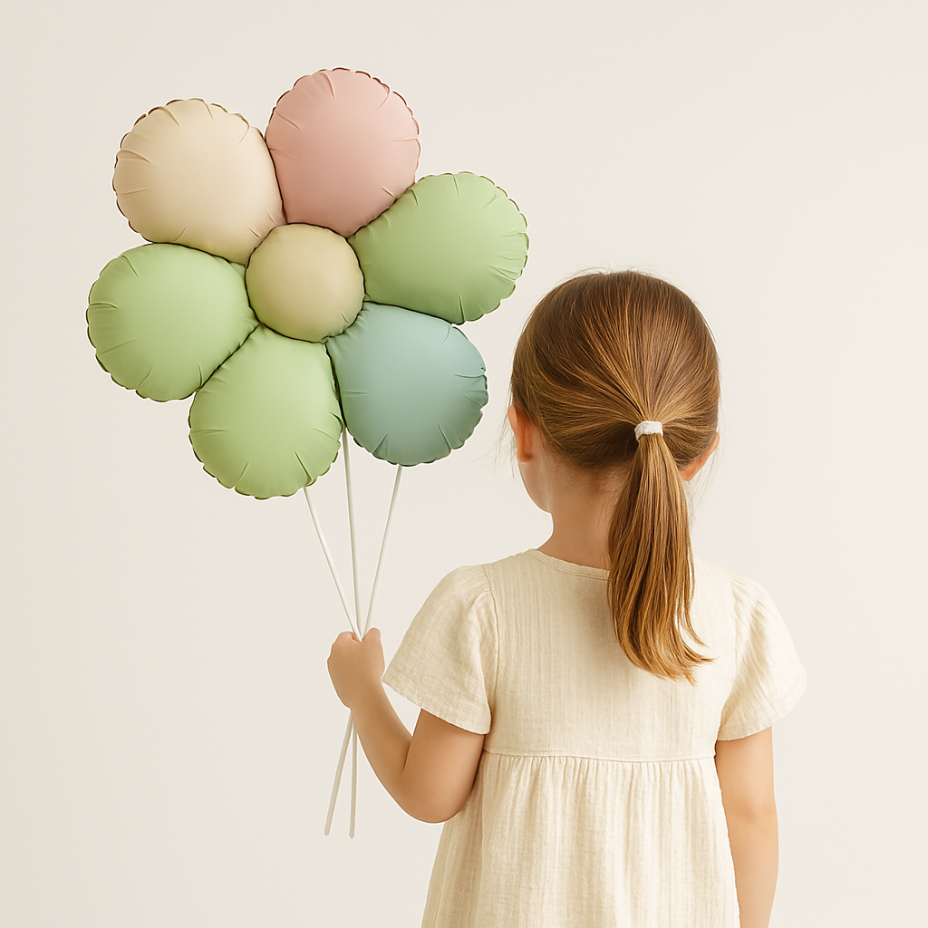 Matte Daisy Foil Balloons