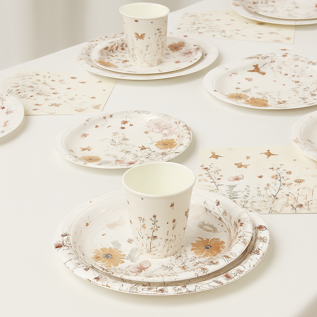 Wild Flower Disposable Cups