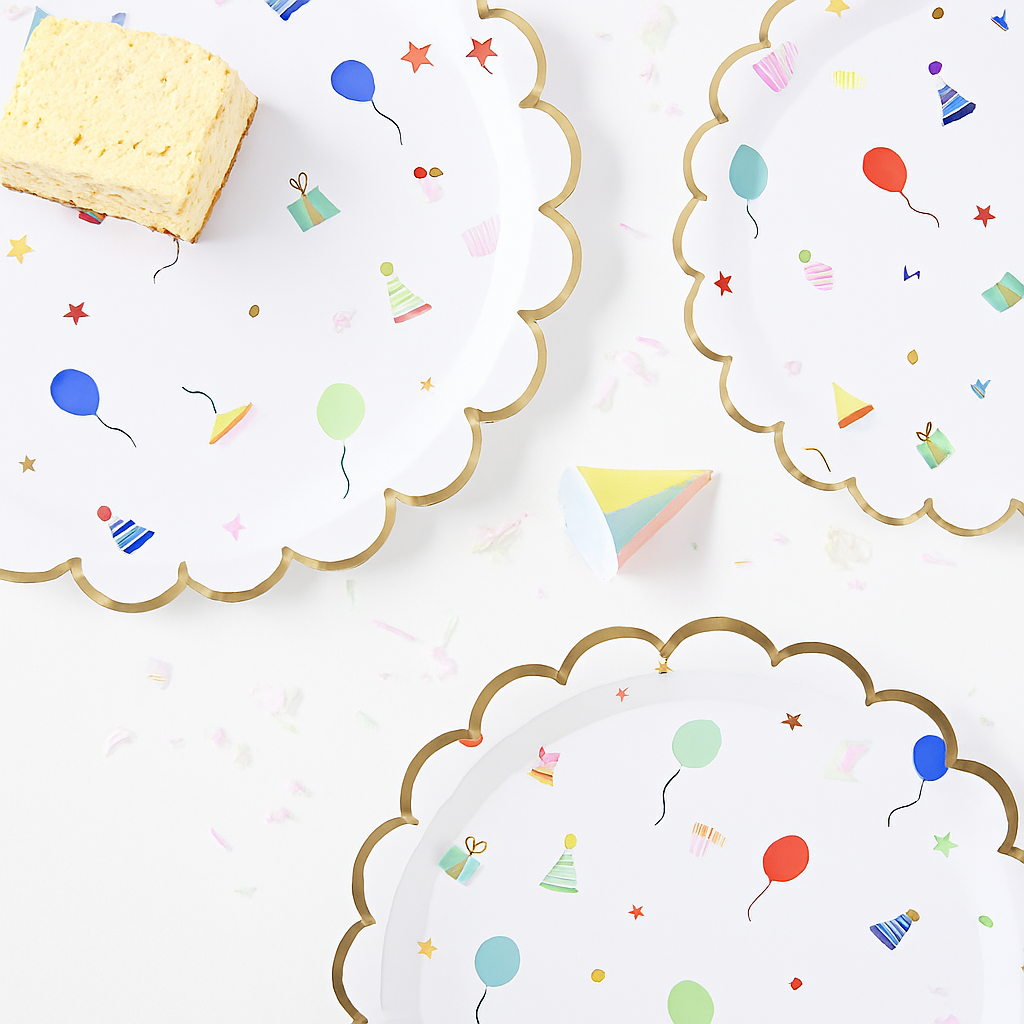 Cartoon Party Paper Plates