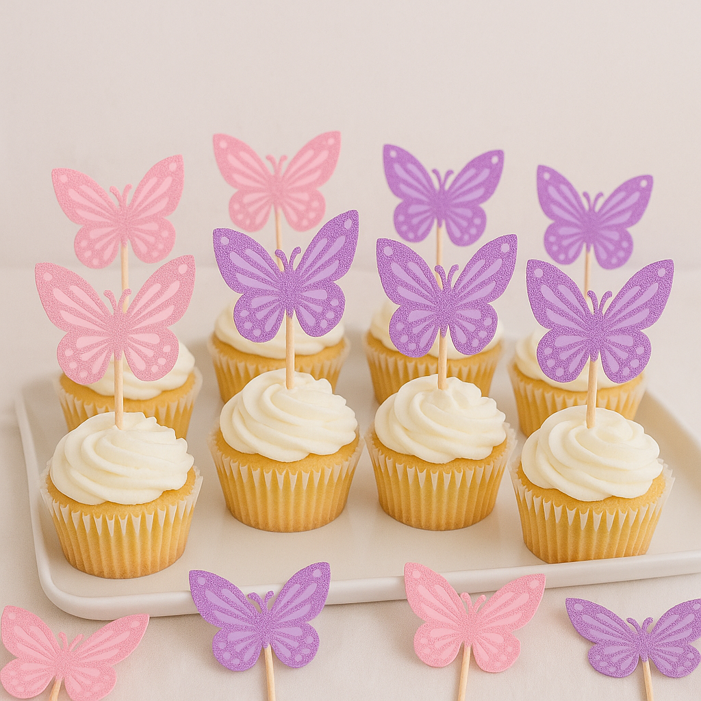 12pcs Butterfly Cake Toppers