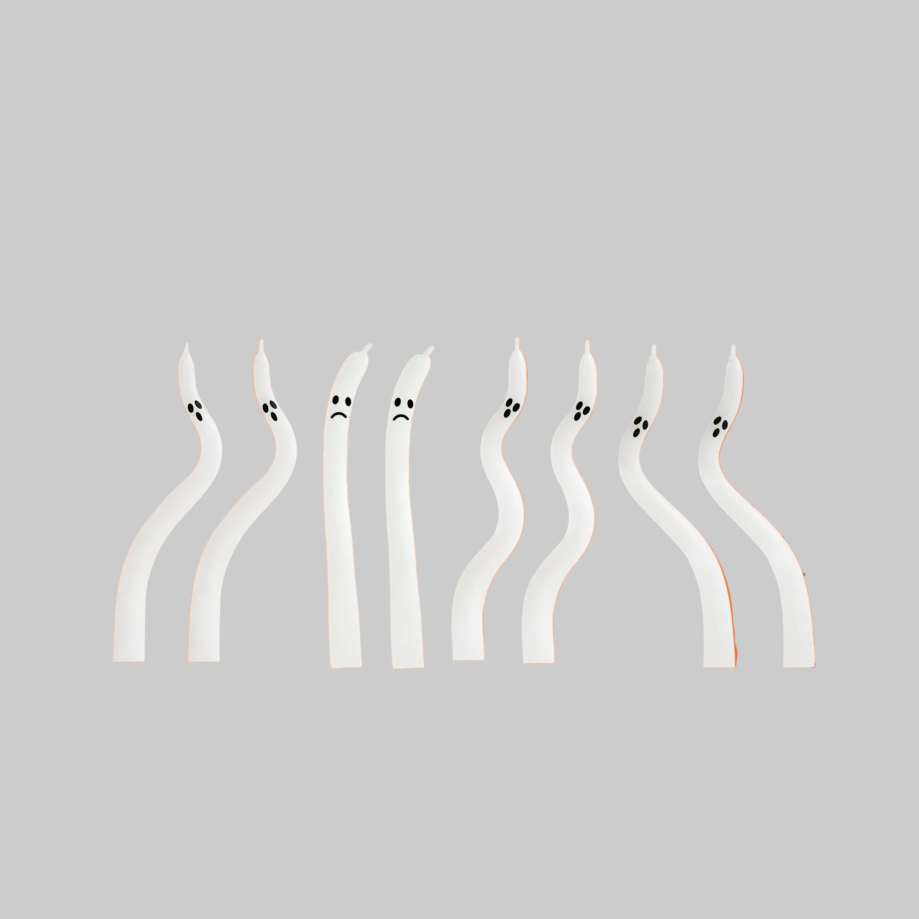 Ghost Taper Candles