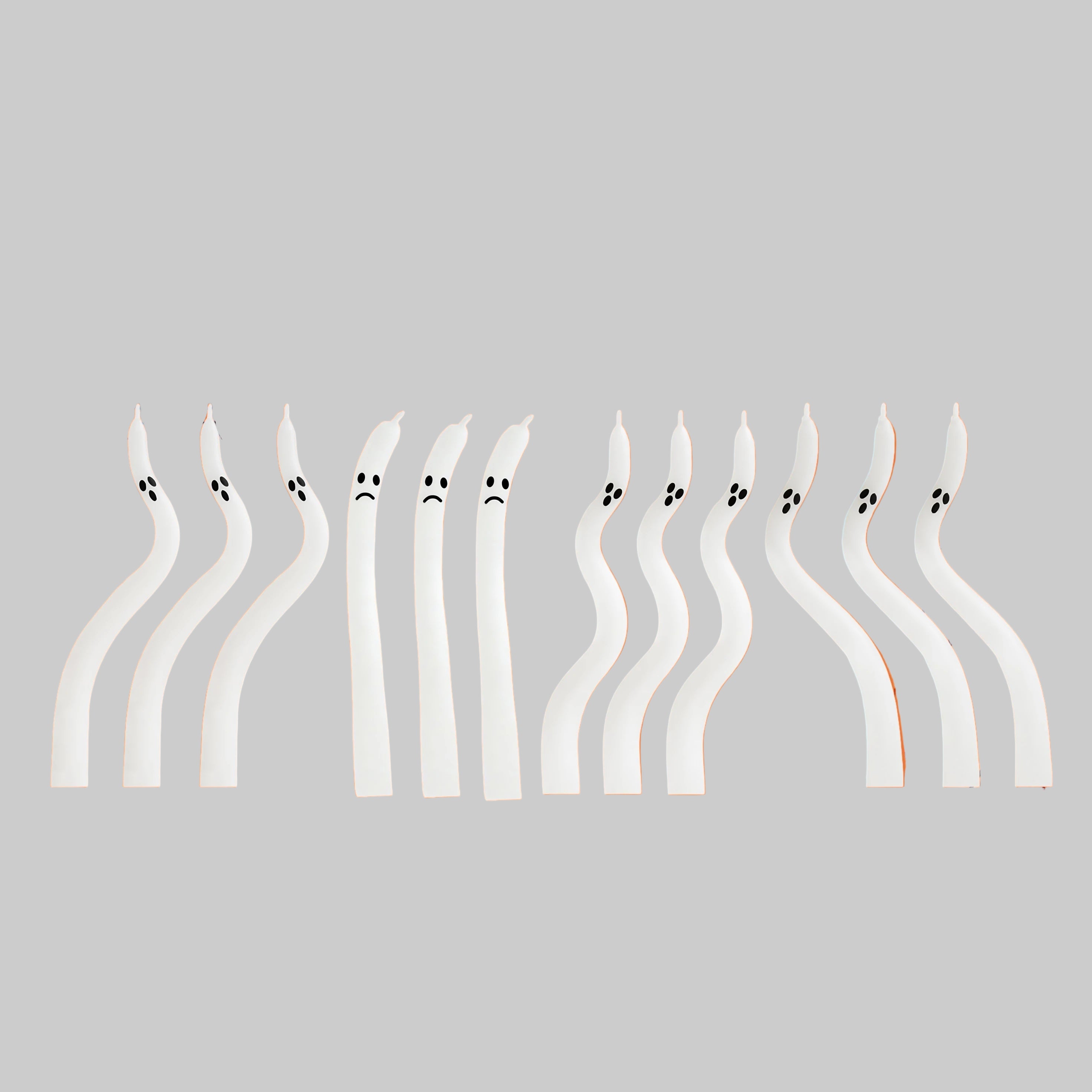 Ghost Taper Candles