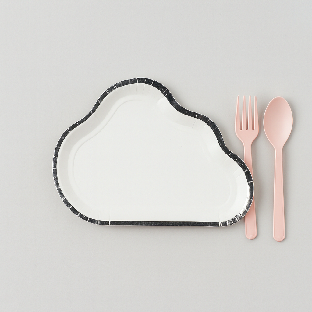 Cloud Theme Disposable Paper Plates