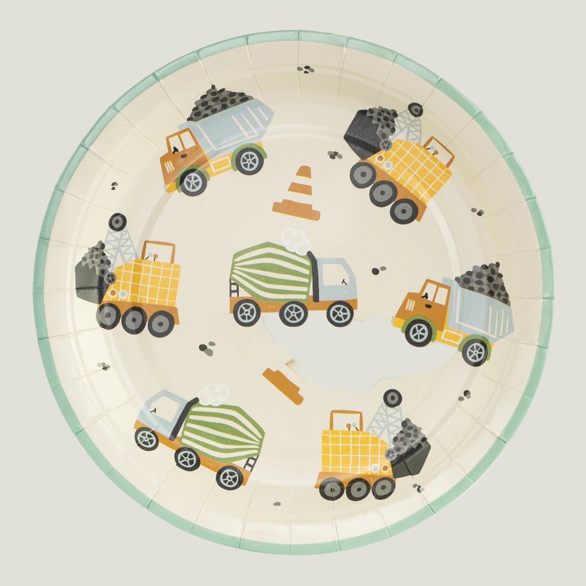 Construction Party Paper Plates