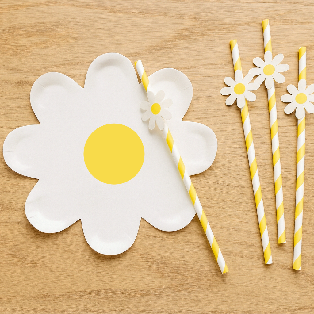 Daisy Paper Straws