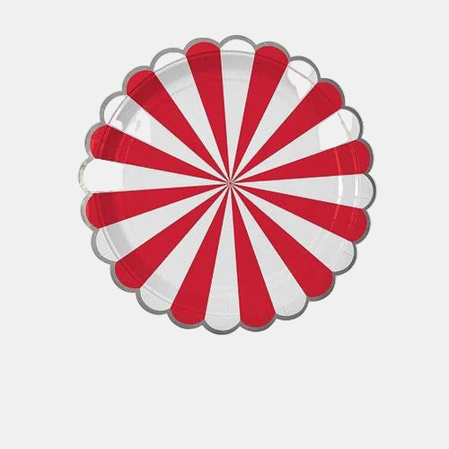 Colorful Stripe Party Paper Plates