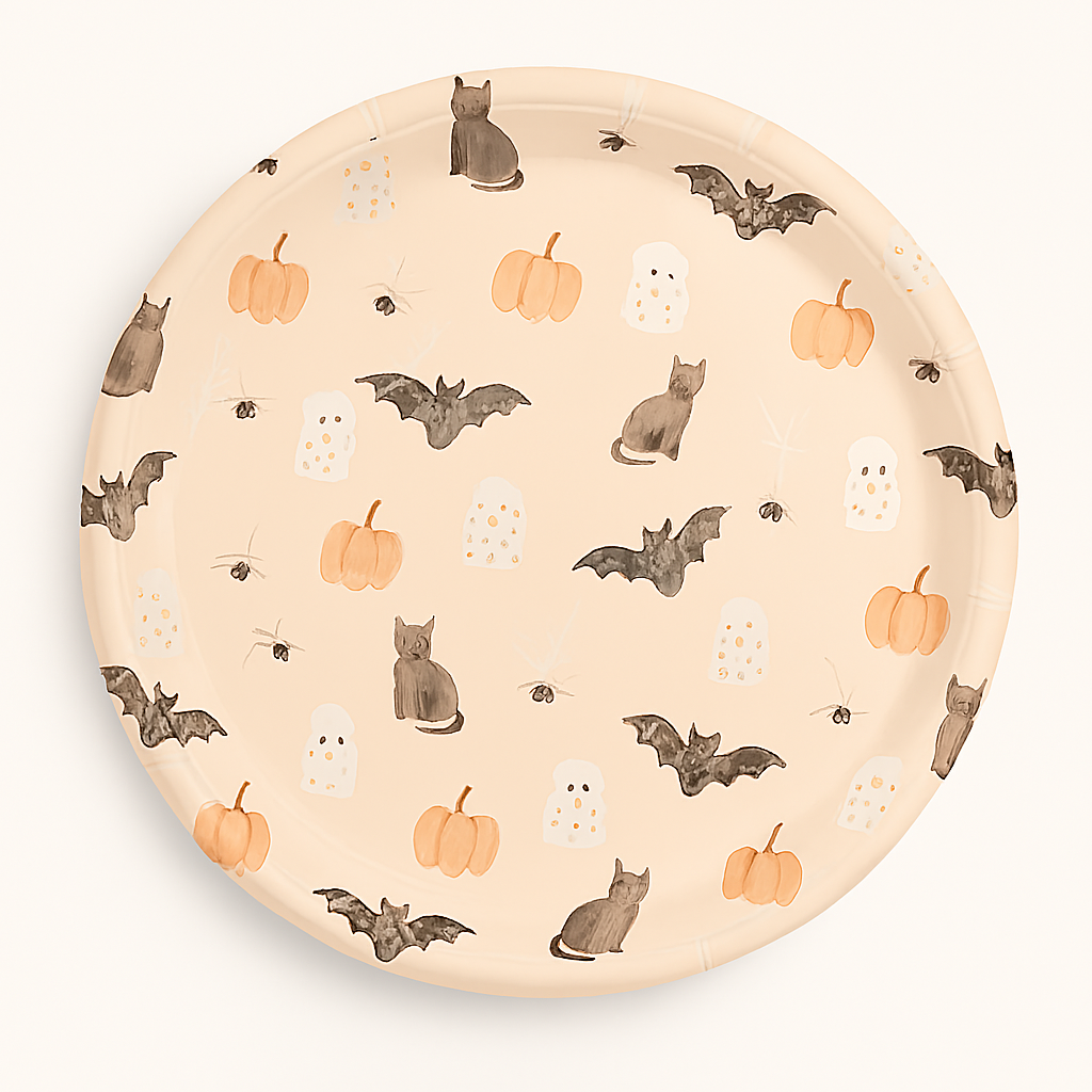 Pastel Halloween Party Plates