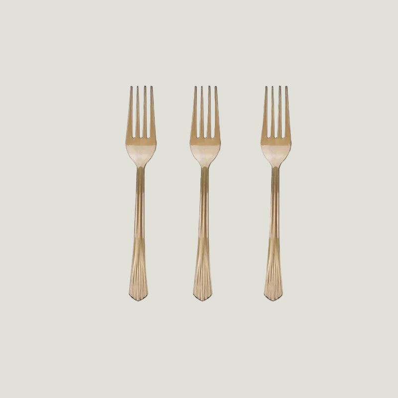 Golden Color Disposable Tableware