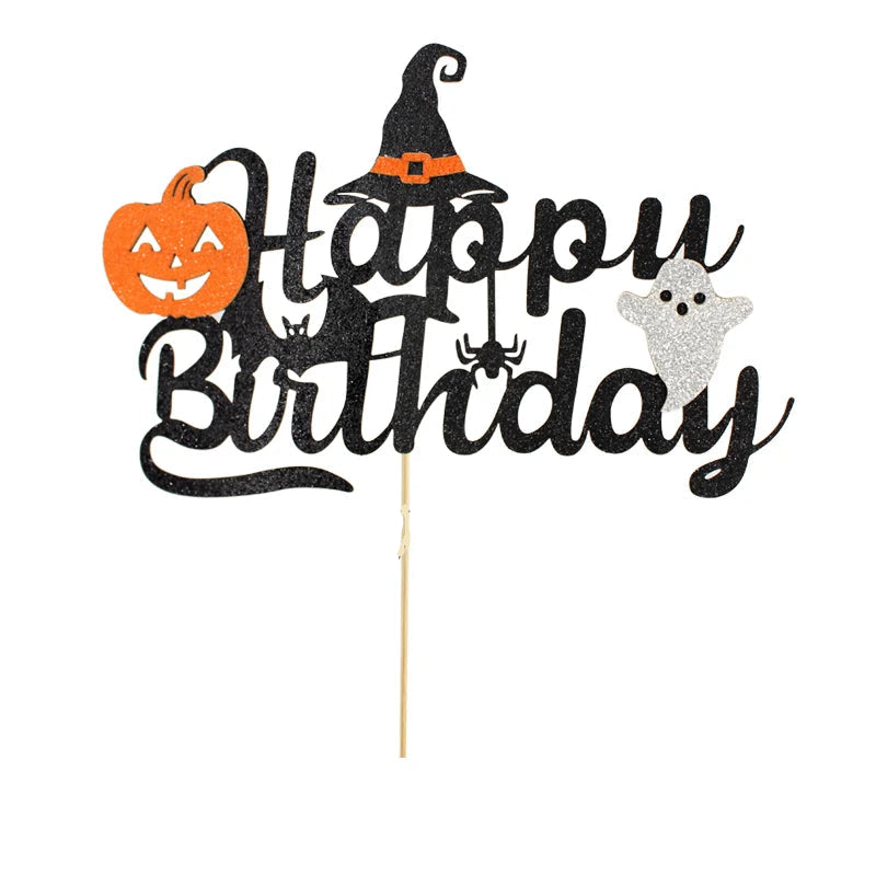 Halloween Bday Cake Topper