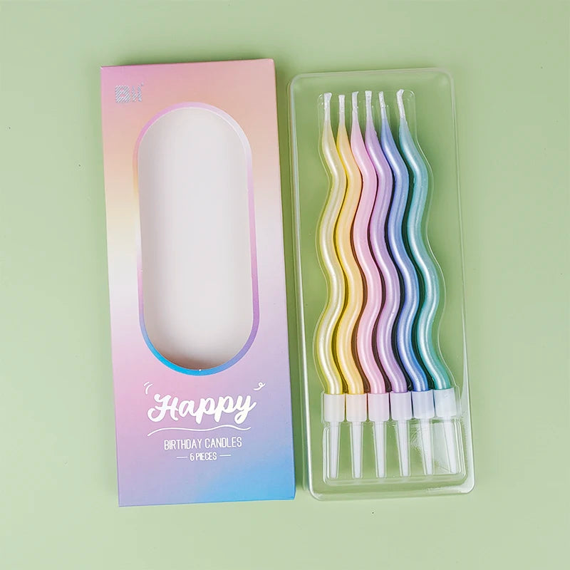 Happy Birthday Curved Candle